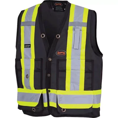 Pioneer Surveyor's Safety Vest (6692BK)